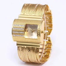 Load image into Gallery viewer, Creativity 2022 Fashion Luxury Ladies Wrist Watches Top Brand Gold Steel Strap Waterproof Women's Bracelet Watch Zegarek Damski