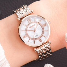 Load image into Gallery viewer, Diamond Ladies Wristwatches Stainless Steel