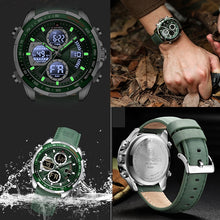 Load image into Gallery viewer, Chronograph sports wristwatch alarm clock