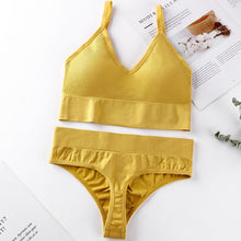 Load image into Gallery viewer, Wireless bralette underwear set