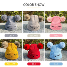 Load image into Gallery viewer, Winter baby scarf hat