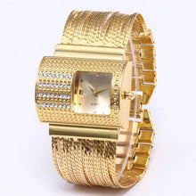 Load image into Gallery viewer, Creativity 2022 Fashion Luxury Ladies Wrist Watches Top Brand Gold Steel Strap Waterproof Women's Bracelet Watch Zegarek Damski