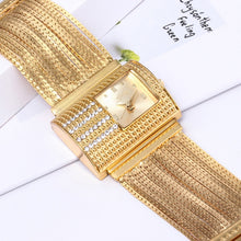 Load image into Gallery viewer, Creativity 2022 Fashion Luxury Ladies Wrist Watches Top Brand Gold Steel Strap Waterproof Women's Bracelet Watch Zegarek Damski