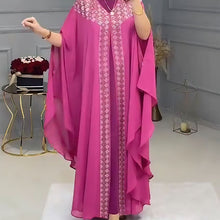 Load image into Gallery viewer, Luxury rhinestones African dress