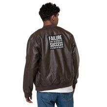 Load image into Gallery viewer, Leather Bomber Jacket