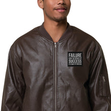 Load image into Gallery viewer, Leather Bomber Jacket