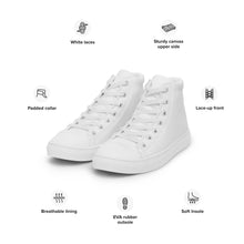 Load image into Gallery viewer, Women’s high top canvas shoes