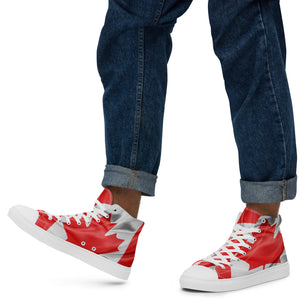 Men’s high top canvas shoes