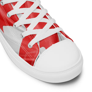 Men’s high top canvas shoes